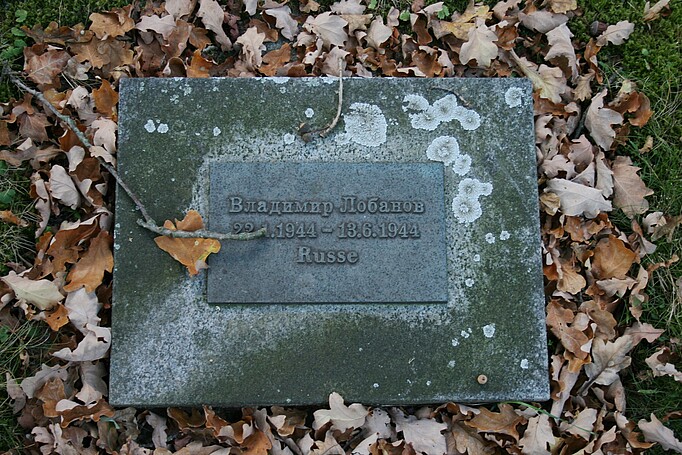 Foto eines Grabsteins auf dem Nordfriedhof Wolfsburg