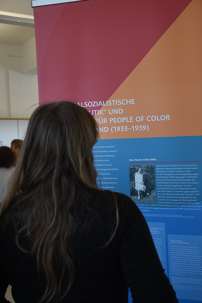 Foto einer Ausstellungstafel