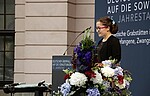 Viktoria Kutdusova bei der Gedenkveranstaltung zum 75. Jahrestag des deutschen Überfalls auf die Sowjetunion
