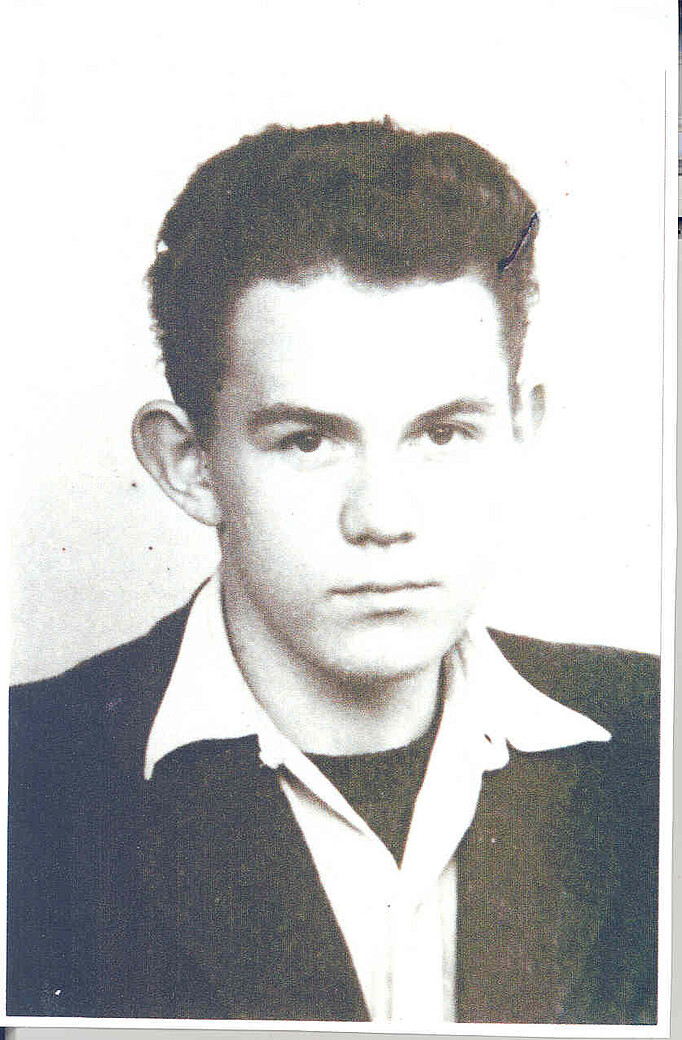 Portraitfoto von Pierre Billaux im Alter von 18 Jahren