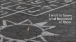 Bild einer Kreidezeichnung mit dem Text "I want to know what happened to them