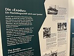 Detail einer Ausstellungstafel