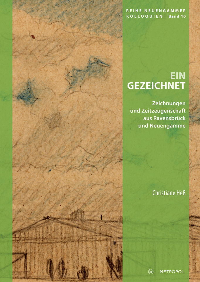 Buchcover mit grafischen Elementen und einer Zeichnung